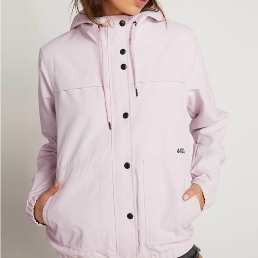 Volcom Women's Soft Pink Enemy Stone  Jacket - Small